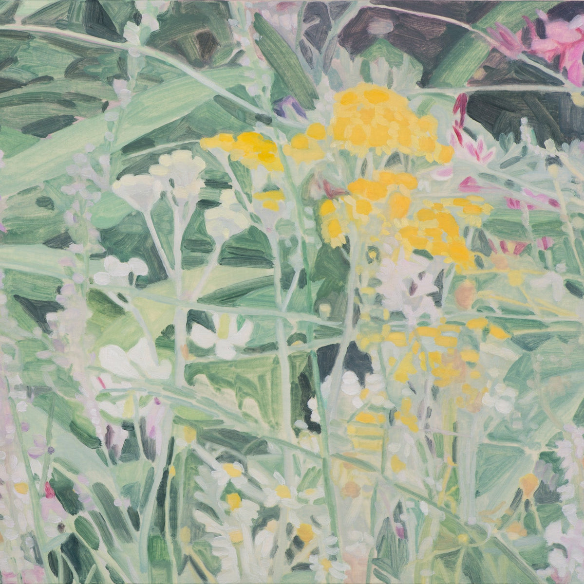 洋画家木村静子20世紀末作 油彩画「花籠を頭に載せた女性」 木村 彩子 / Saiko KIMURA – CANDYBAR Gallery