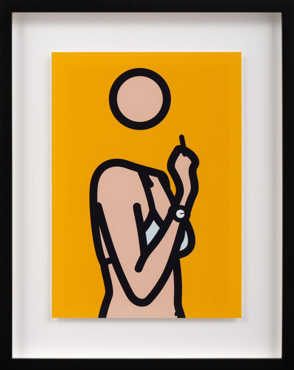 ジュリアン・オピー 「Ruth with cigarette 3」 COA付き Ruth with cigarette 3. TWENTY SIX PORTRAITS BY JULIAN OPIE