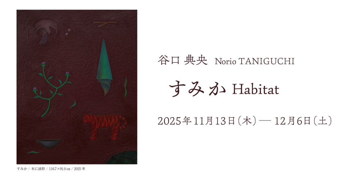 谷口典央　個展「すみか　Habitat」 2025.11.13 - 12.6