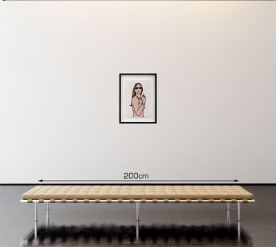Ruth smoking 3. TWENTY SIX PORTRAITS BY JULIAN OPIE