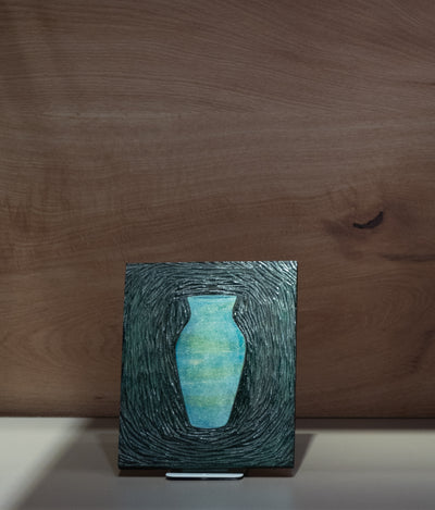 Blue green pot