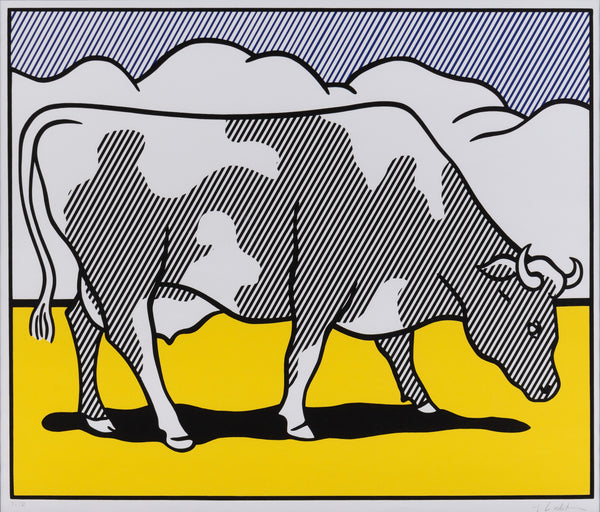 【額装済・希少アート】ロイリキテンスタイン Cow Going Abstract 額装済/Cow Going Abstract 1985/ロイ リキテンスタイン/アート