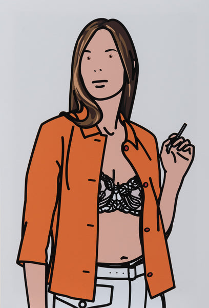 Ruth smoking 1. TWENTY SIX PORTRAITS BY JULIAN OPIE – CANDYBAR Gallery Ruth smoking 1. TWENTY SIX PORTRAITS BY JULIAN OPIE – CANDYBAR Gallery