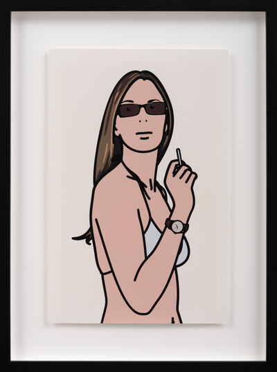 Ruth smoking 3. TWENTY SIX PORTRAITS BY JULIAN OPIE