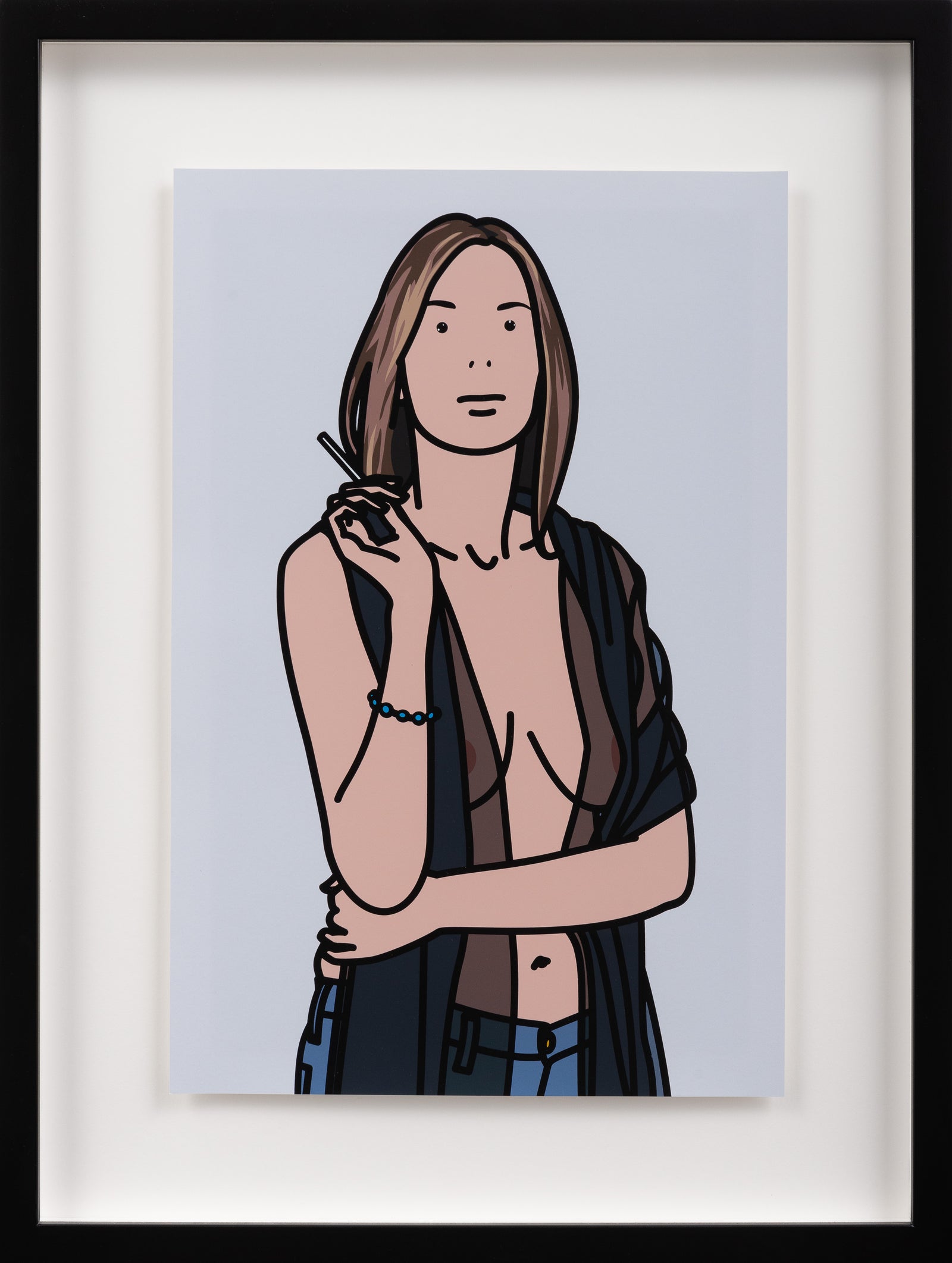 Ruth smoking 5.  TWENTY SIX PORTRAITS BY JULIAN OPIE