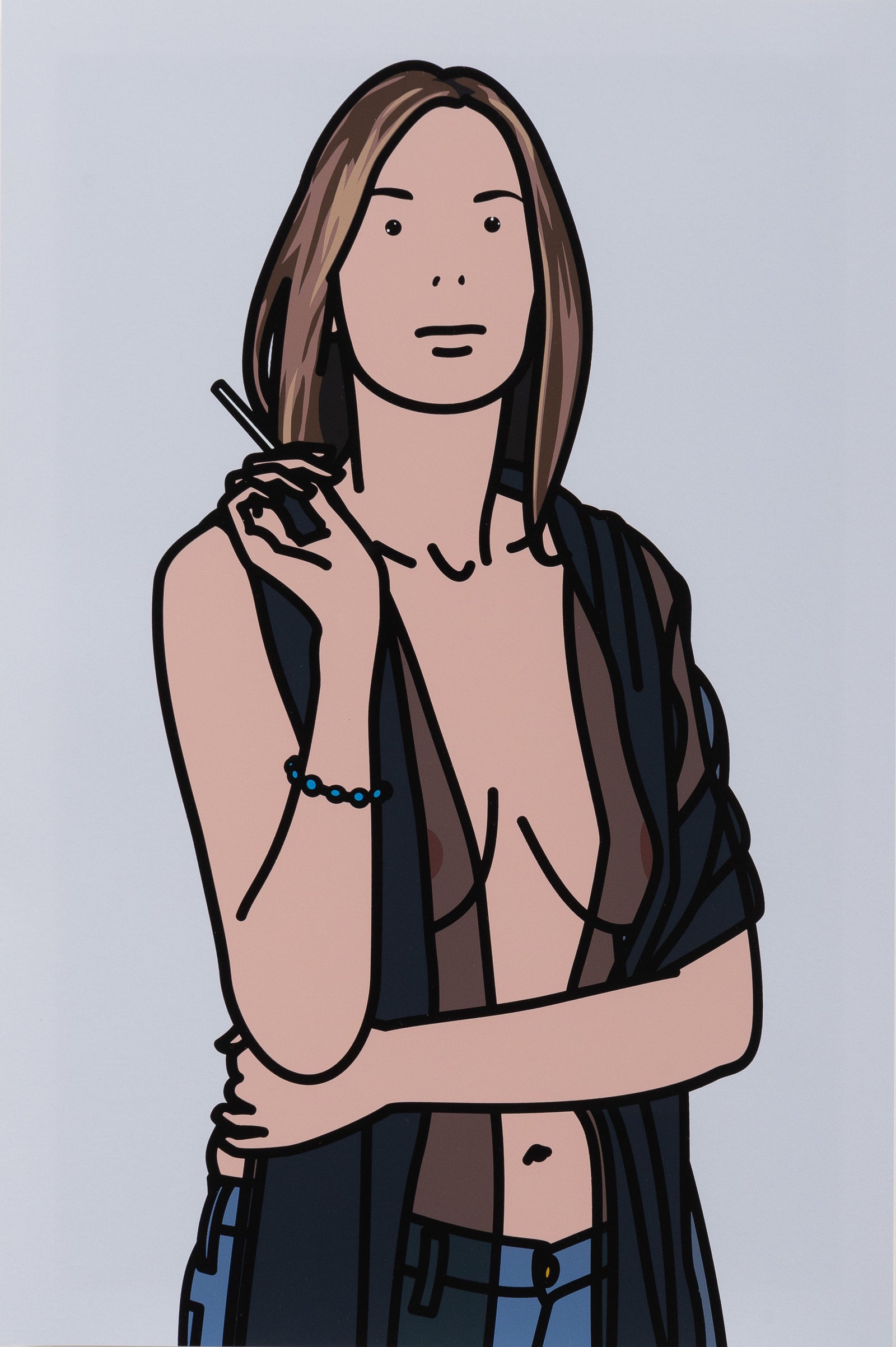 Ruth smoking 5.  TWENTY SIX PORTRAITS BY JULIAN OPIE