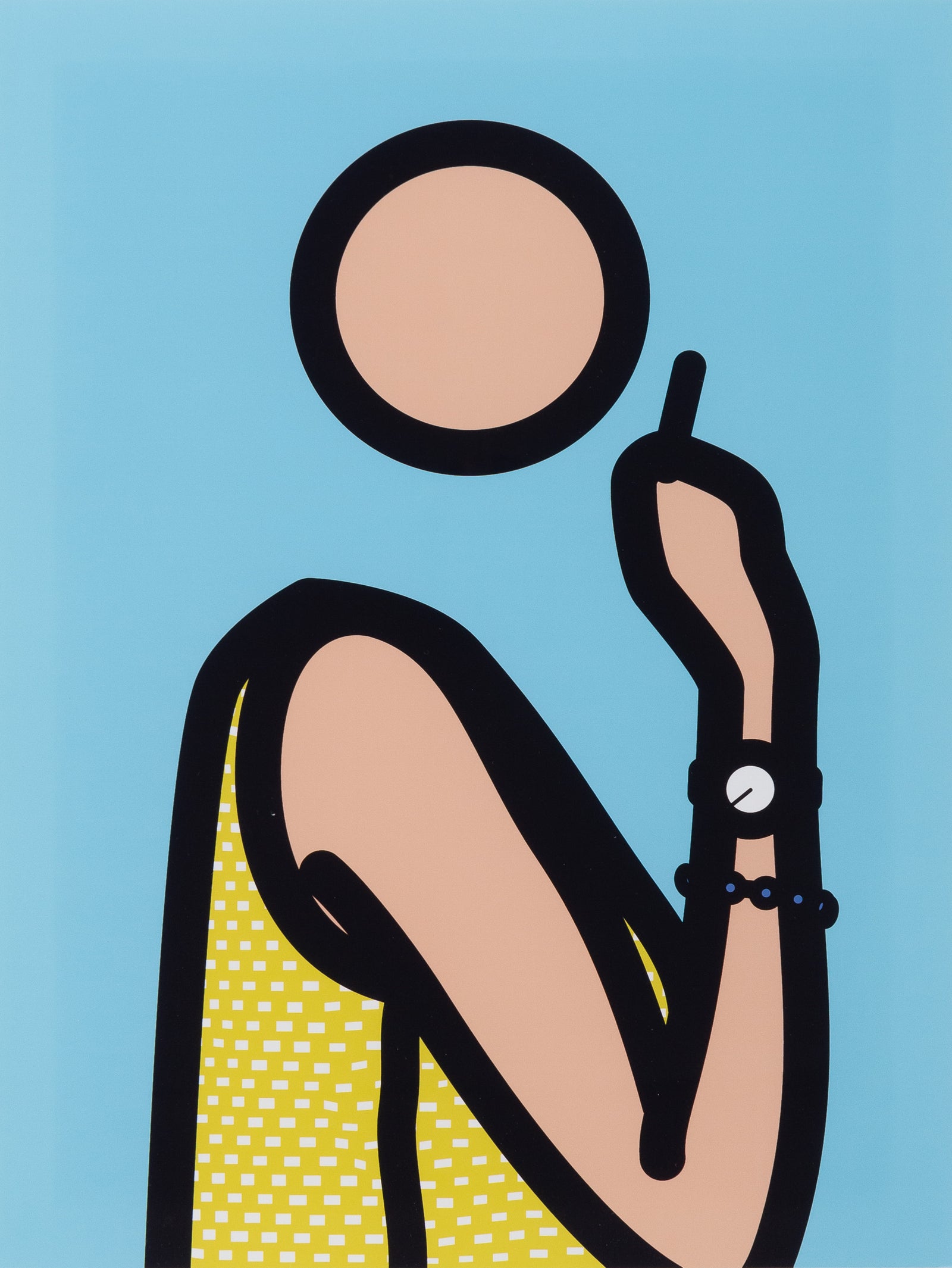 Ruth with cigarette 2.  TWENTY SIX PORTRAITS BY JULIAN OPIE