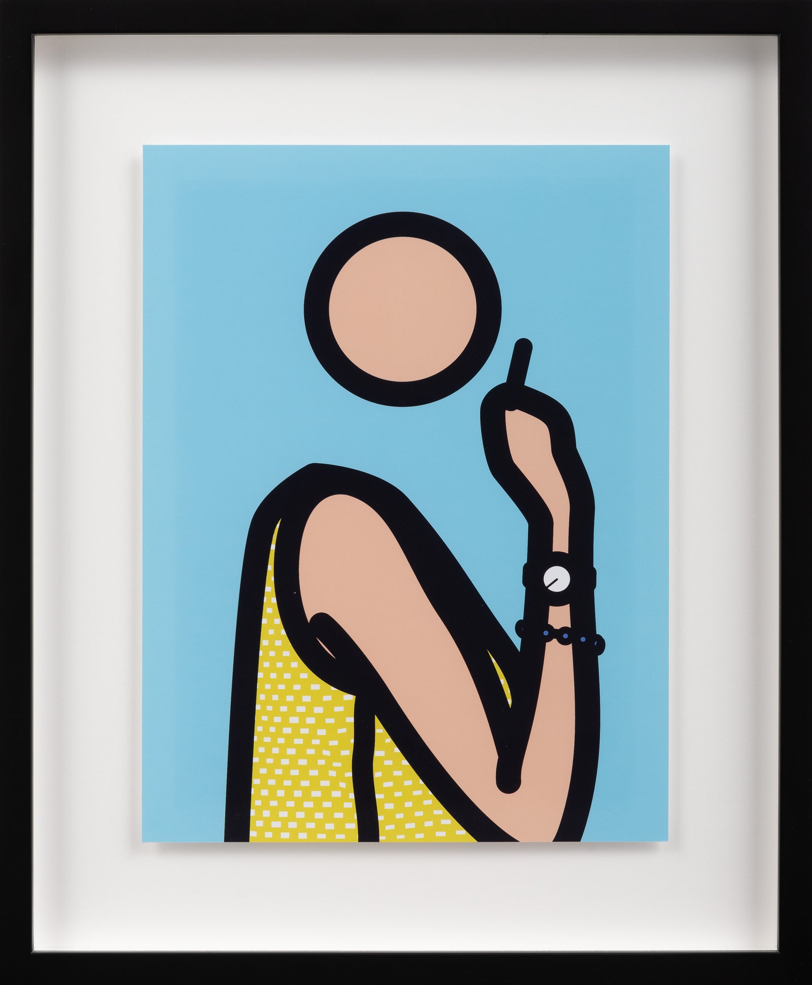 Ruth with cigarette 2.  TWENTY SIX PORTRAITS BY JULIAN OPIE