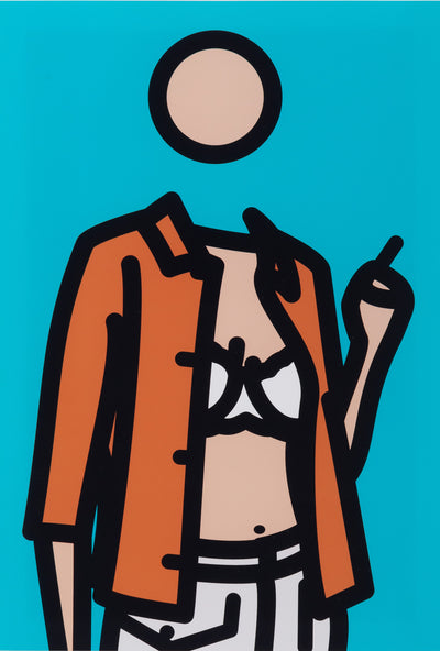 Ruth with cigarette 1.  TWENTY SIX PORTRAITS BY JULIAN OPIE