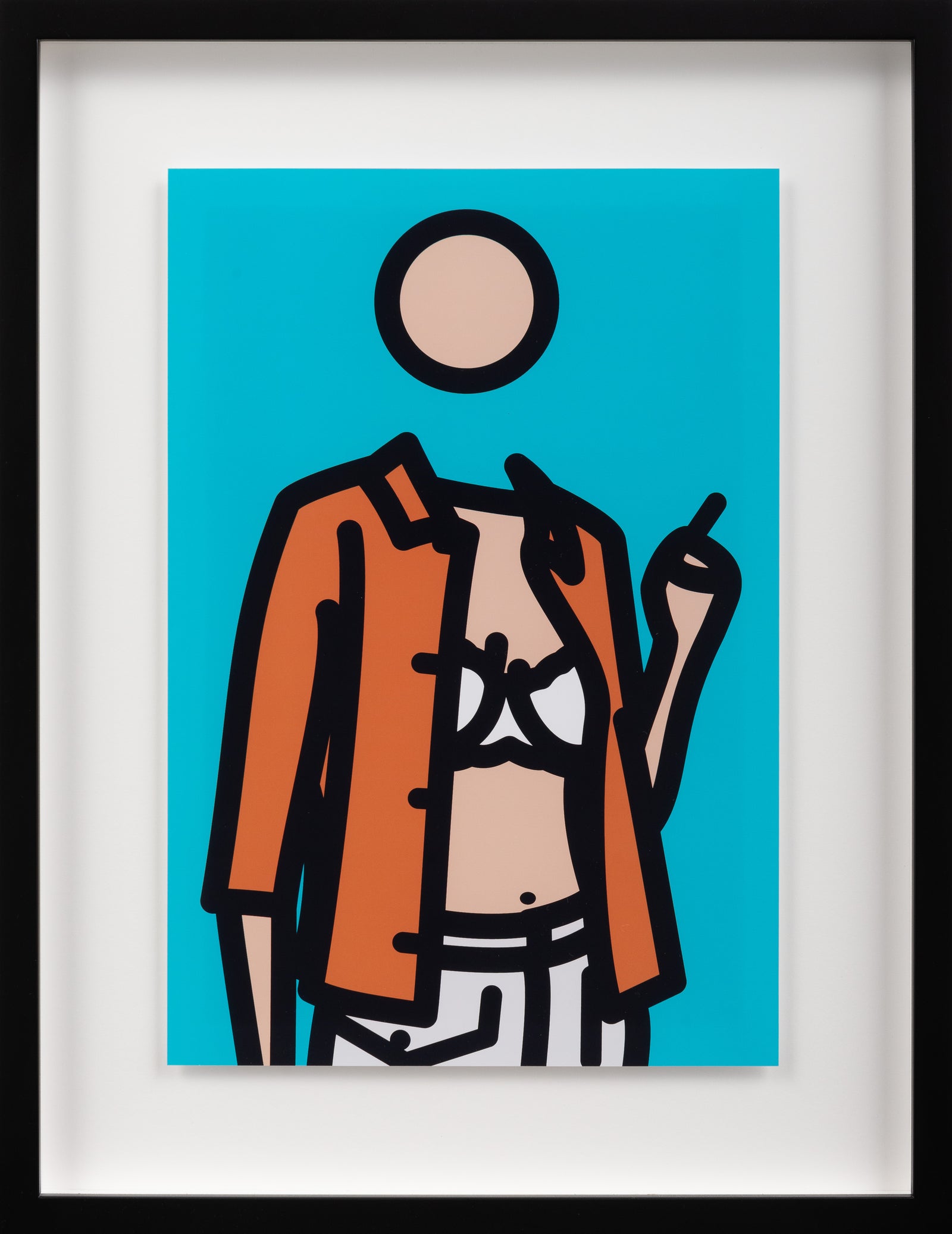 Ruth with cigarette 1.  TWENTY SIX PORTRAITS BY JULIAN OPIE