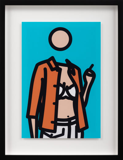 Ruth with cigarette 1.  TWENTY SIX PORTRAITS BY JULIAN OPIE