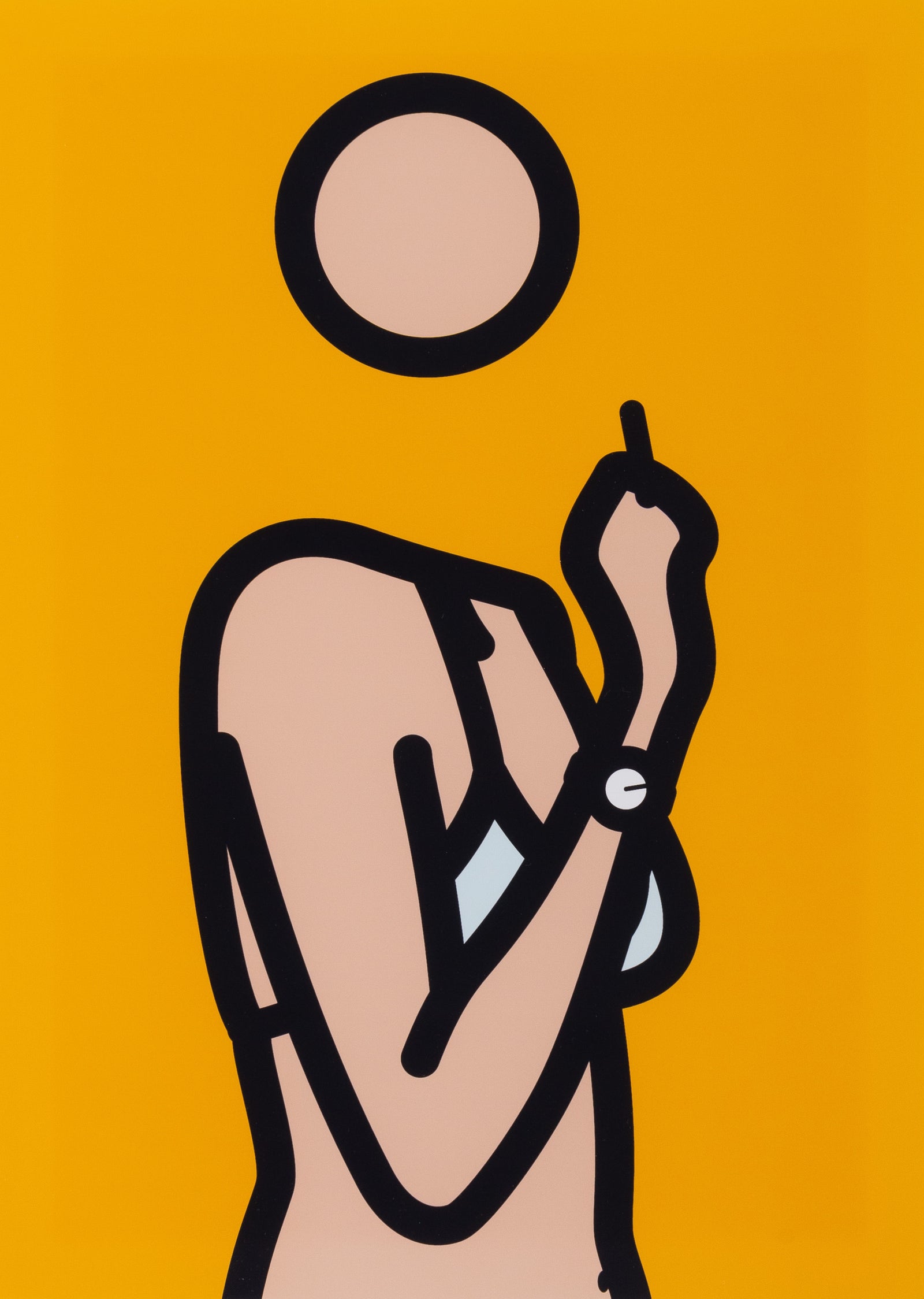 Ruth with cigarette 3.  TWENTY SIX PORTRAITS BY JULIAN OPIE