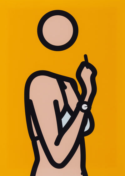 Ruth with cigarette 3.  TWENTY SIX PORTRAITS BY JULIAN OPIE