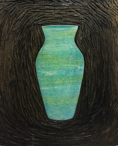 Blue green pot